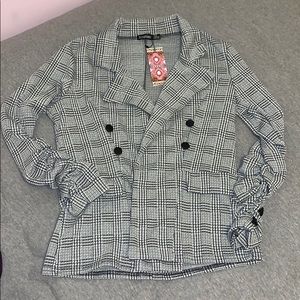 Boohoo Houndstooth Blazer